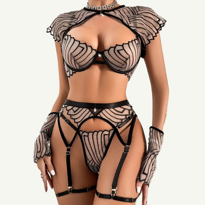 Garter Belt Set - Ensemble de lingerie pour femmes, composé