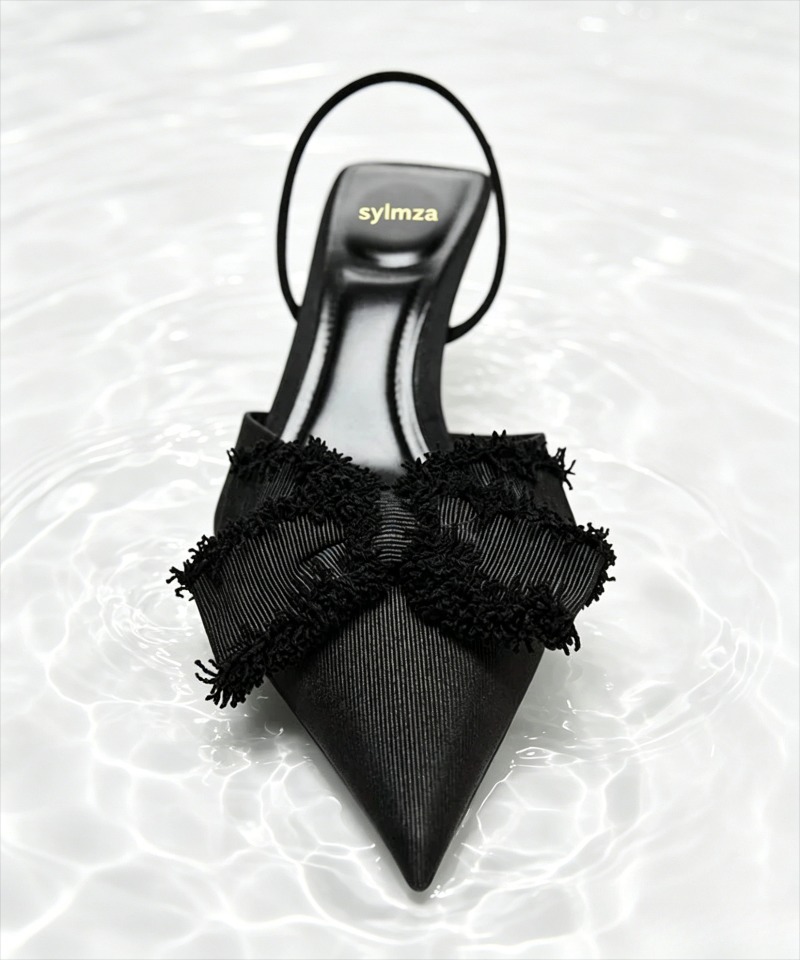 Escarpins décorés avec nœud pa - Slip Dress Satin avis et prix