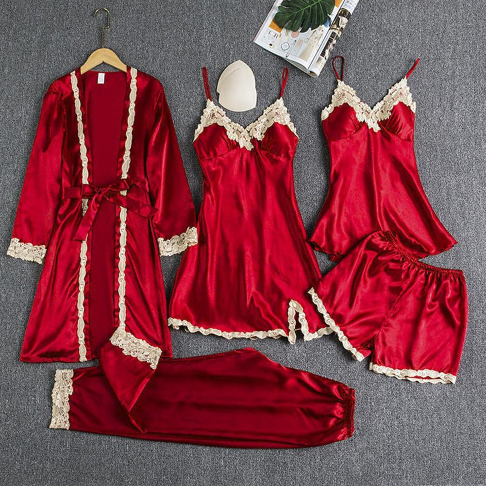 Inj-like-Ensemble de pyjama él - Robe Silk Women avis et prix