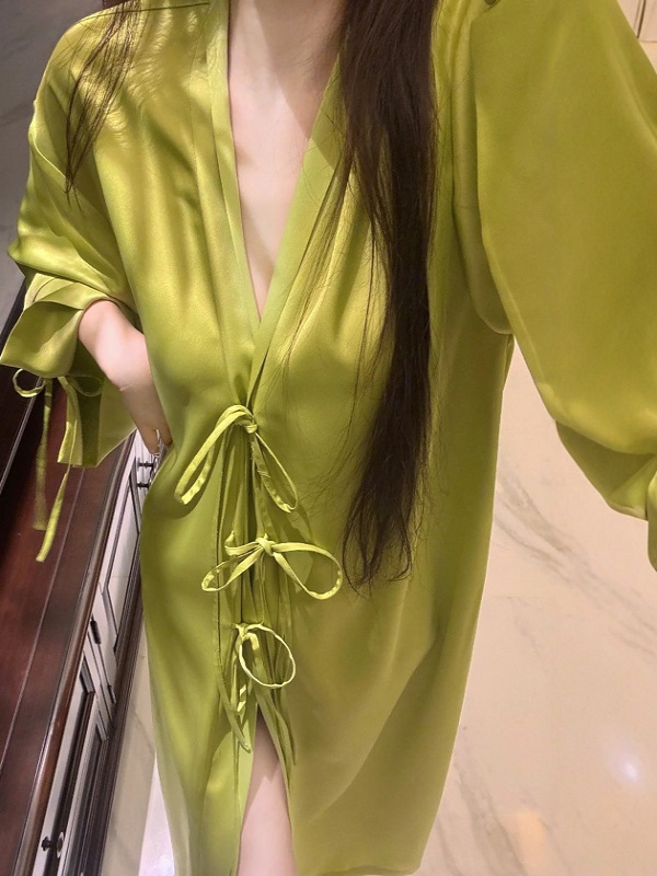 Robe Cardigan Légère à Manches - Robe Silk Women avis et prix